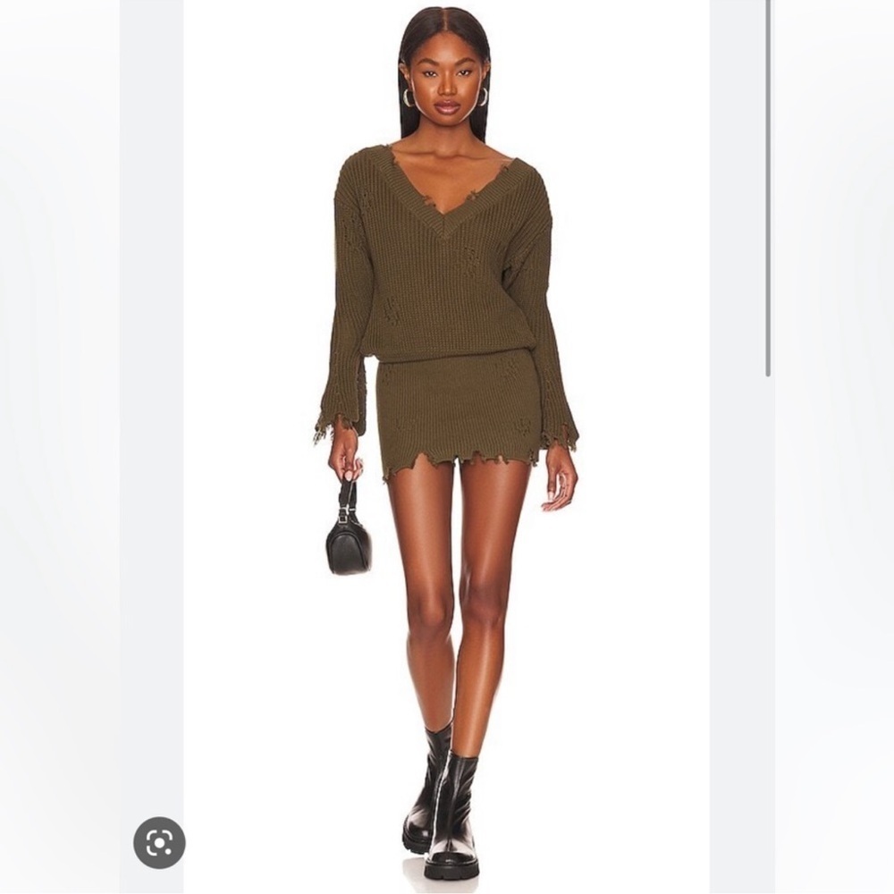 SER.O.YA Maude Sweater Dress Size XS NWT - Olive